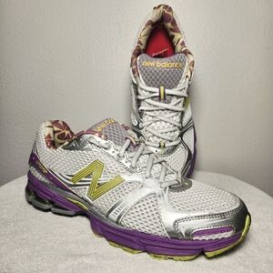 New Balance 880v2 Women’s Running Shoe Size 10.5 Purple Lime White W880DT Floral